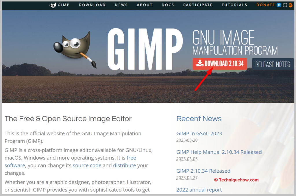 install GIMP on your computer