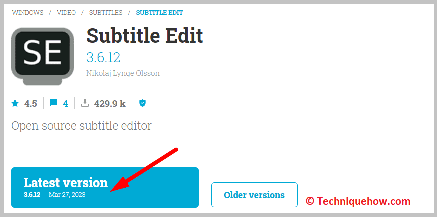 install Subtitle Edit