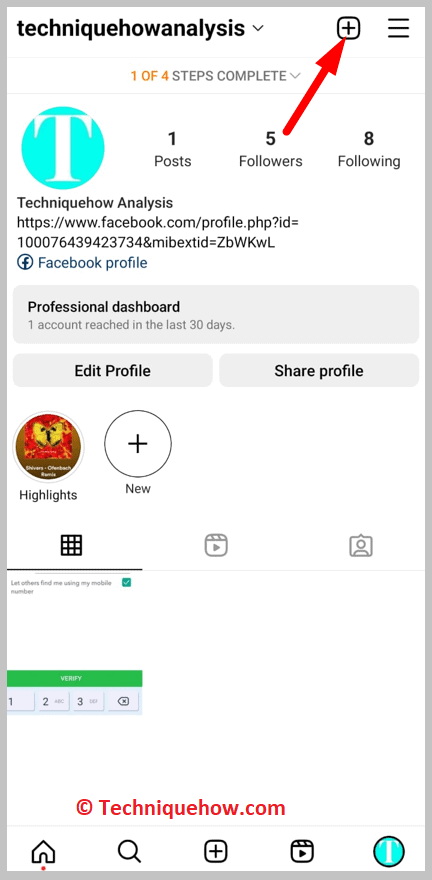 select the + button