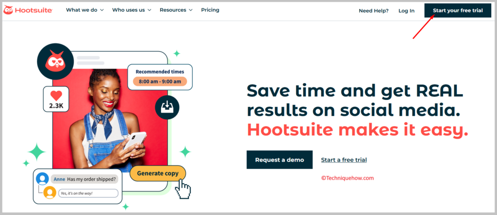 Hootsuite account
