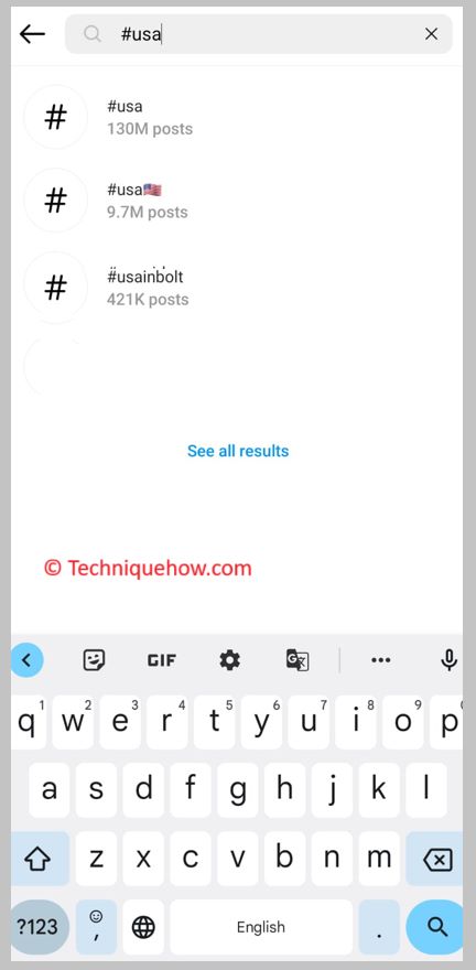 Searching by Hashtags