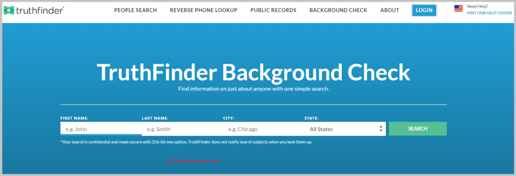 TruthFinder address