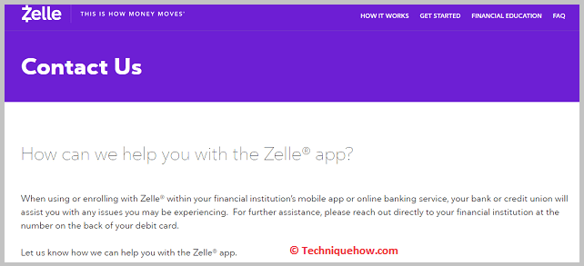 Zelle Customer Support