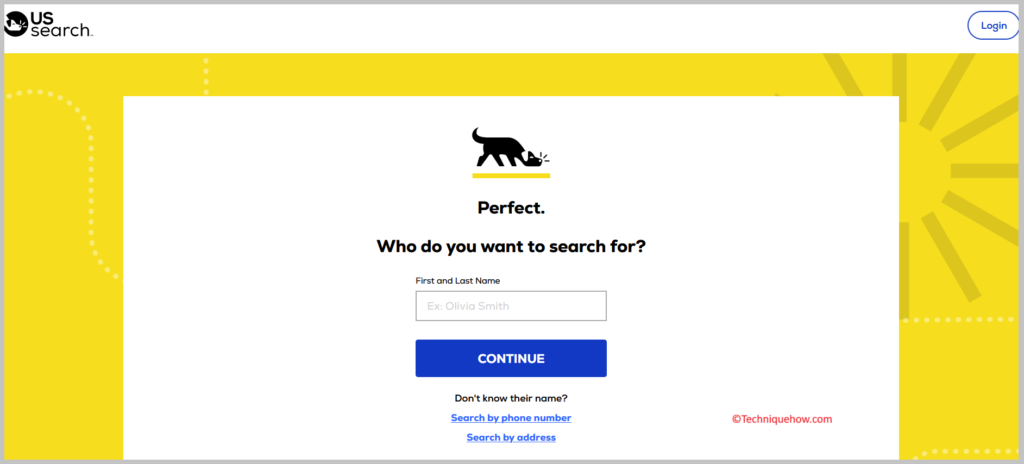 click on the search