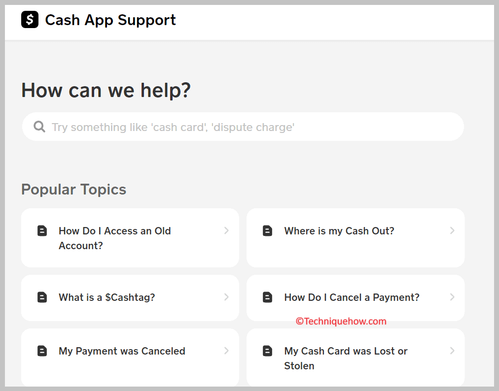 Cash App Support