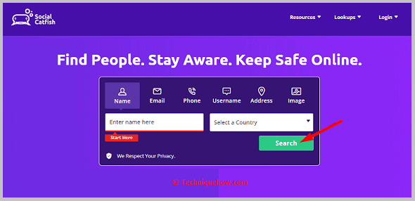 Click on Search