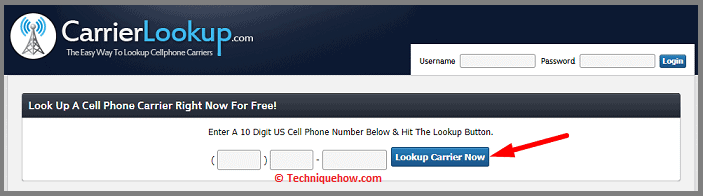 Lookup Carrier Now