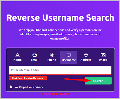 Click on search button