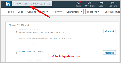 Click on search