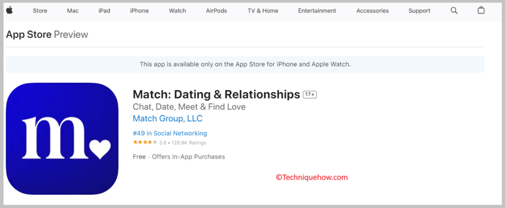  Match.com mobile app