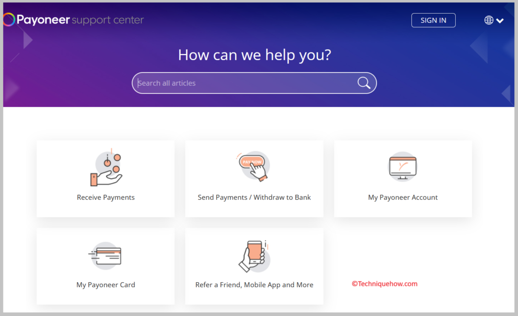  Payoneer support