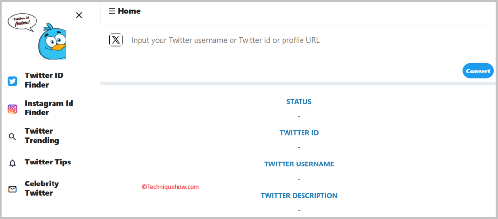 Twiteridfinder