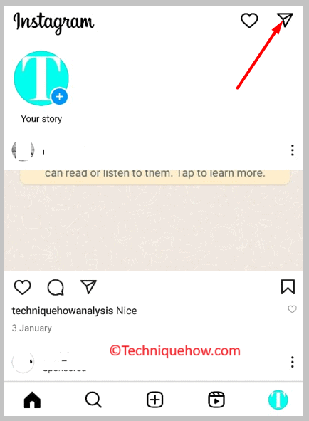 click on the message icon