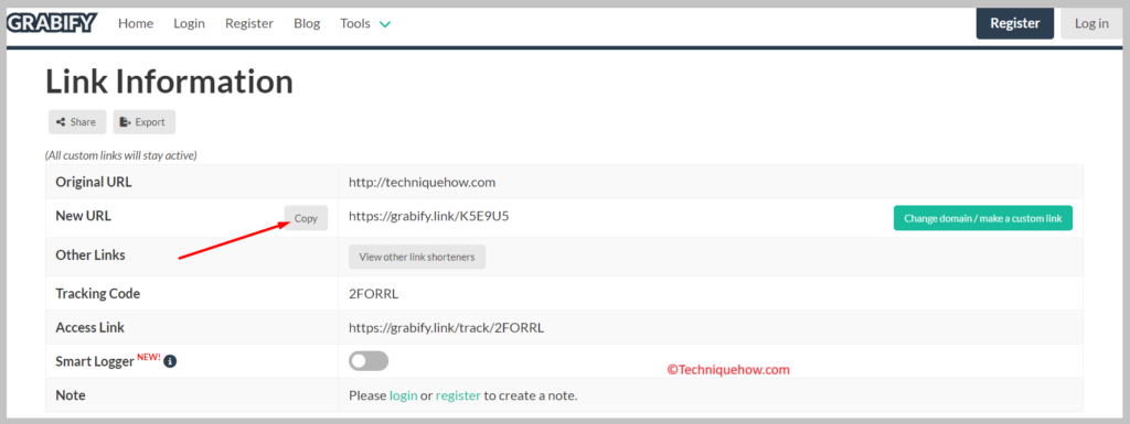 create an account
