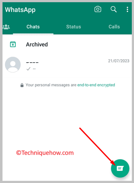 navigate to the Chats tab