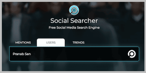 social-searcher tool