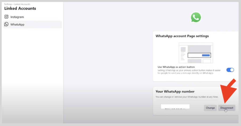 Unlink WhatsApp From Facebook