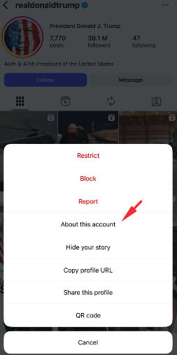 about this account IG