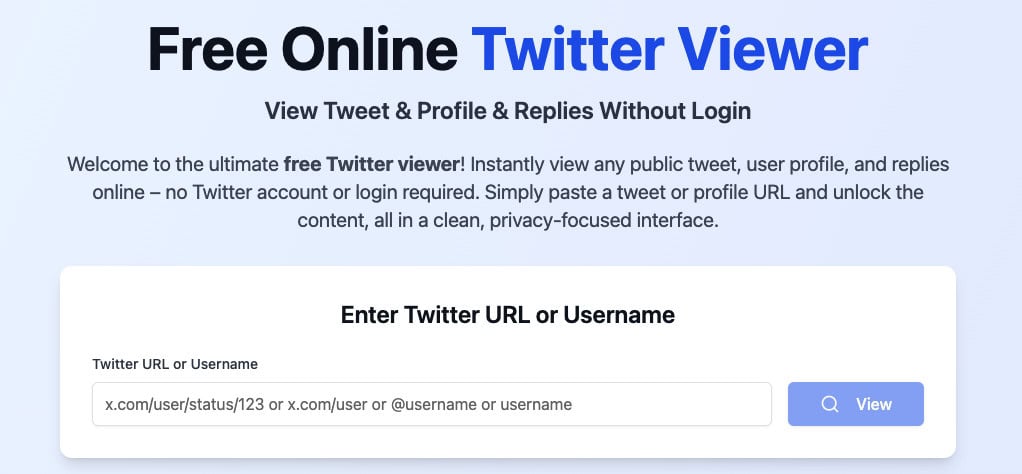 twitter viewer